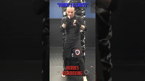 Heroes Training Center | Kickboxing "How To Throw A Front 1 & Cross" | Yorktown Heights NY #Shorts