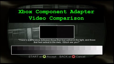 Xbox Component Adapter Video Comparison