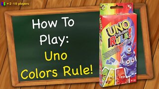 How to play Uno Colors Rule