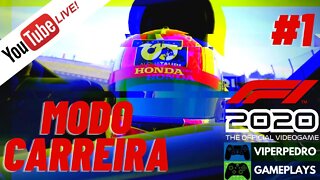 [LIVE] F1 2020 | Modo Carreira / Career Mode | Parte #1 (Logitech G27 + Eken H9R 4K Ultra HD) PT-BR