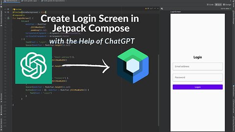 Develop login screen in Jetpack Compose using ChatGPT