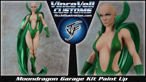 Moondragon Marvel Garage Kit Statue Paint Up