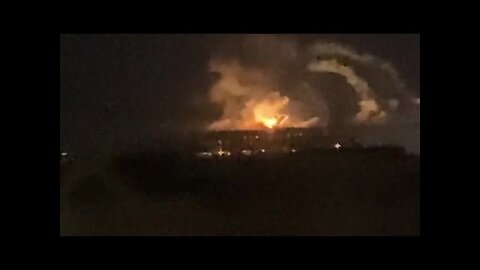 Ukrainian army is firing intensively at Russia’s Belgorod region - Footage of explosion and fire