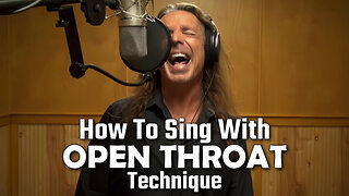 How To Sing With Open Throat Technique - Ken Tamplin Vocal Academy