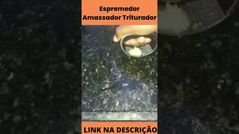 Espremedor Amassador Triturador De Alho Inox Manual Cozinha Garlic Press