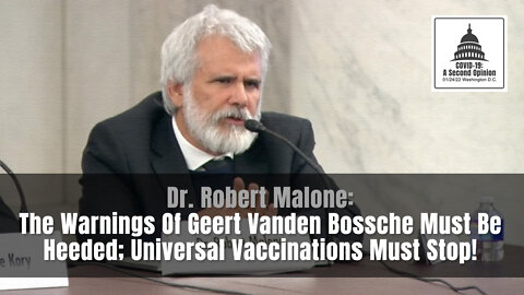 The Warnings Of Geert Vanden Bossche Must Be Heeded; Universal Vaccinations Must Stop!
