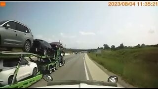 Reckless Truck Driver Highway 401