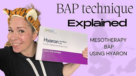 Mesotherapy BAP technique | placing the point | Hyaron