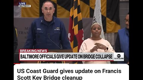 US Coast Guard gives updates on Francis Scott key Bridge cleanup.