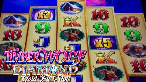 Timberwolf Diamond (Buffalo Diamond clone) Slot Machine Super 3X Free Games #bonus #buffalo