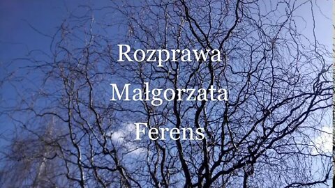 Rozprawa -Małgorzata Ferens