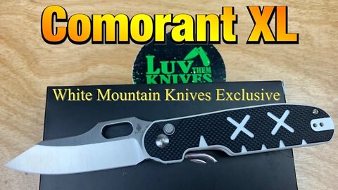 Kizer Comorant XL button lock knife White Mountain Knives Exclusive