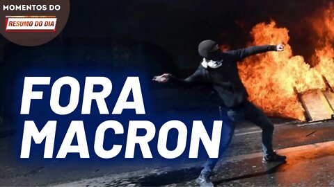 Extrema radicalização no 1º de Maio na França contra Macron | Momentos