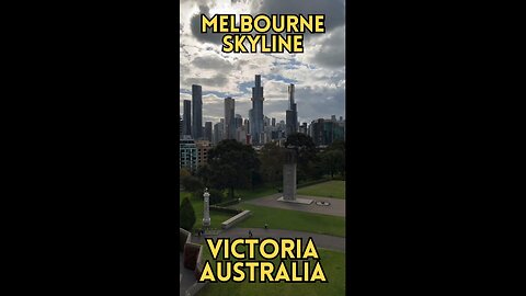 Exploring Melbourne Australia: City Skyline #shorts