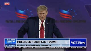 President Trump Speaks To The Left's 'Malicious Narrative' About Jan 6th