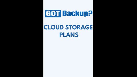 GotBackup's Cloud Storage Plans #gotbackup #networkmarketing #cloudstorage #affiliatemarketing