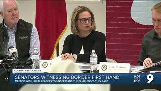 Senators witnessing border first hand