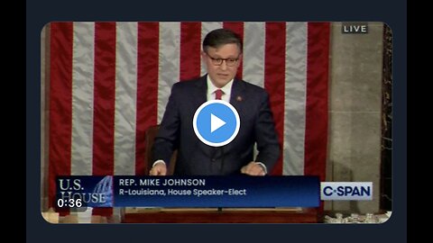 Captioned - New speaker’s speech on Benny Johnson’s X (Twitter)