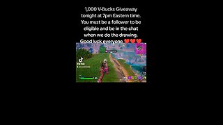 1,000 V-Bucks giveaway