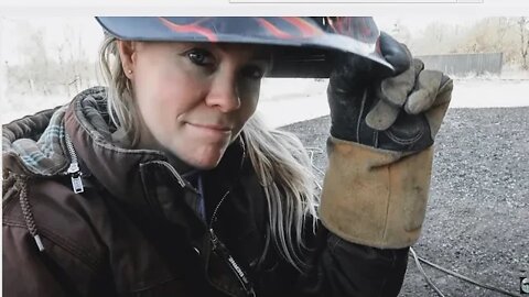 Shipping Container Project Video #3: Farm Girl Welding Plus NEW Farm Critters!