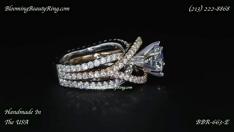 BBR 663E Diamond Engagement Ring By BloomingBeautyRng.com