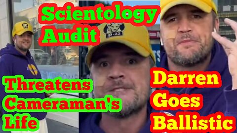 Scientology Audit goes south, Darren goes ballistic and does the walk of shame
