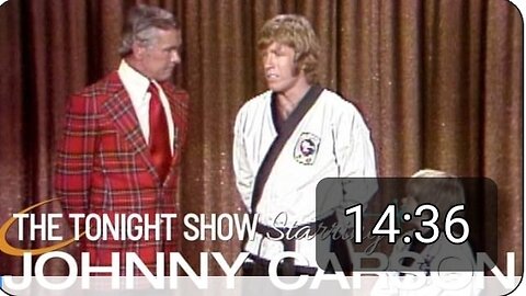 Chuck Norris & 5-Year-Old Phillip Paley Johnny Carson