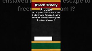 Black History Riddle 006