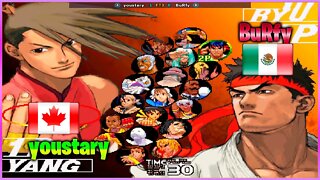 Street Fighter III 3rd Strike (youstary Vs. BuRfy) [Canada Vs. Mexico]