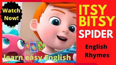 Itsy bitsy spider | english rhymes | kids animation video