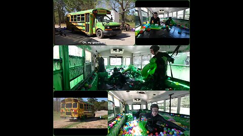 Crazy School Bus Filled with Slime!