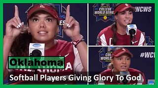 Oklahoma Softball Players Giving Glory To God