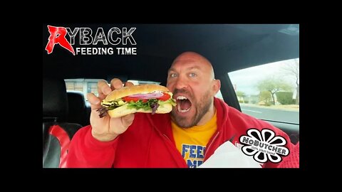 No Egg Salad Sandwich with Chips Mukbang Ryback Feeding Time