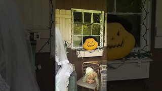 Porch is ready for Halloween