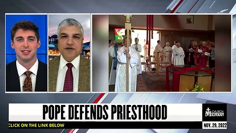 Pope Defends Priesthood — Dr. Jules Gomes Interview