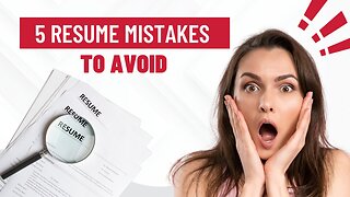 What are the FIVE most COMMON MISTAKES on a RESUME? LEARN what they are from an EXPERT RECRUITER!