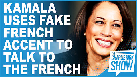 Kamala Uses Fake French Accent To Talk To The French