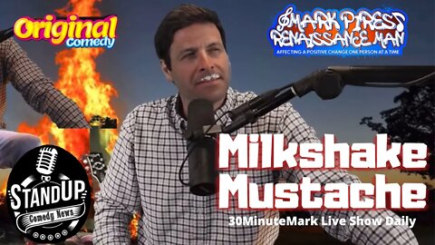 Milkshake Mustache Live On Air: How Embarrassing! 🤣#milkshake #comedy