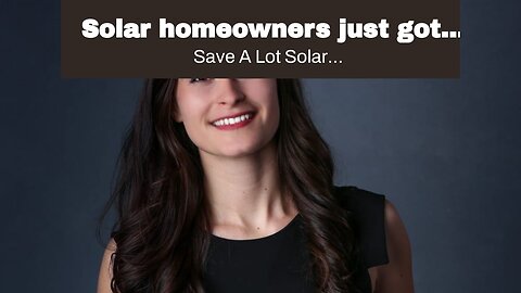 Solar homeowners just got screwed…
