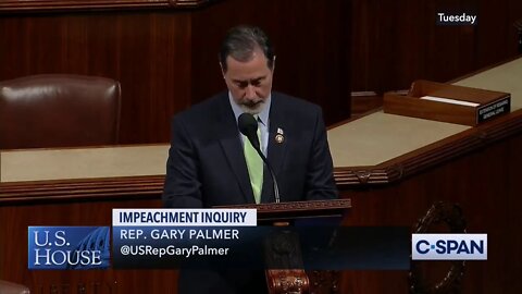 🔴👀🔴 Rep. Palmer Speaks Against Unjust Impeachment Inquiry