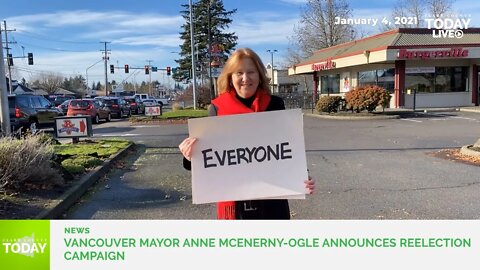 Vancouver Mayor Anne McEnerny-Ogle announces reelection campaign