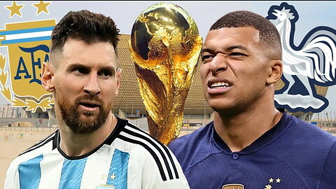 Lionel Messi vs Kylian Mbappe in the final of the 2023 World Cup in Qatar