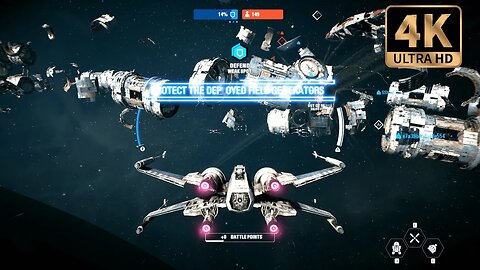 Star Wars Battlefront 2: Starfighter Assault Gameplay (No Commentary) 4k