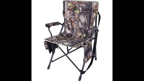 Jungleland Oversized Camping Folding Chair for Adults, Heavy Duty Camouflage Chairs for Outdoor...