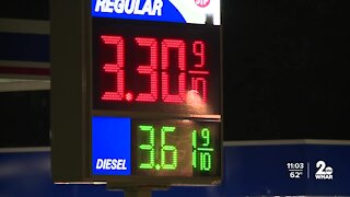 Gas prices on the rise in Maryland