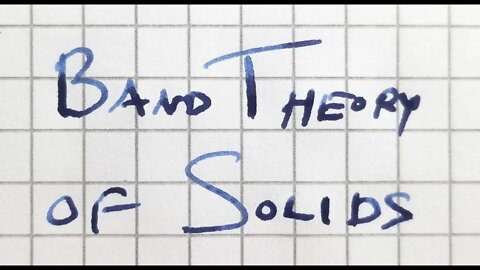 The band theory of solids from the view of a tight binding model Video 11 of 13