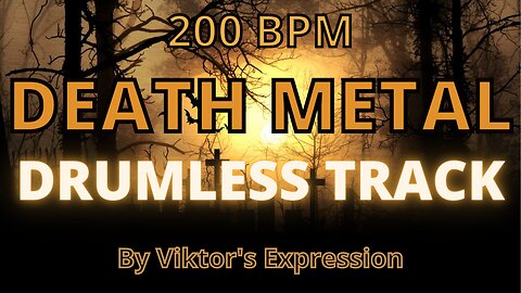 Drumless track - Death Metal 200 BPM - "Corner Of The Graveyard"