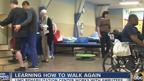 UMD 'walking school' helps amputees learn to walk again