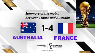 Summary of the match between France and Australia