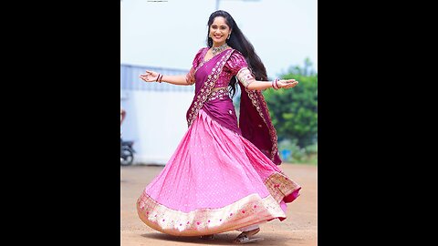 Tejaswini_Gowda in our Chikankari lehenga with banaras border